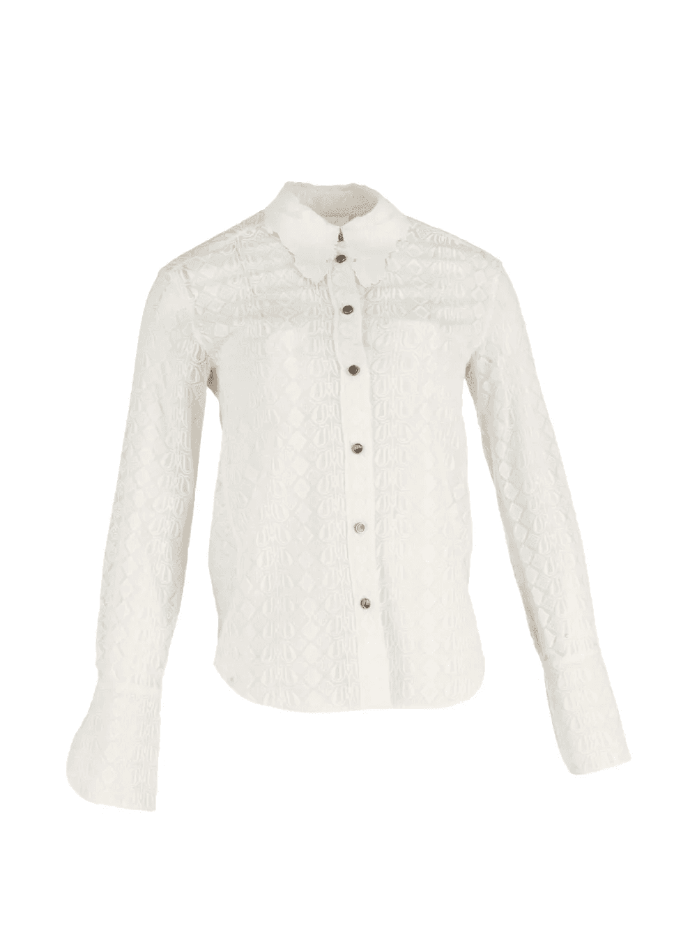 lace button-fastening shirt - Image 1
