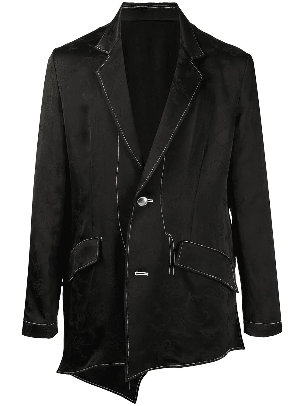 contrast-stitched jacket - Image 1