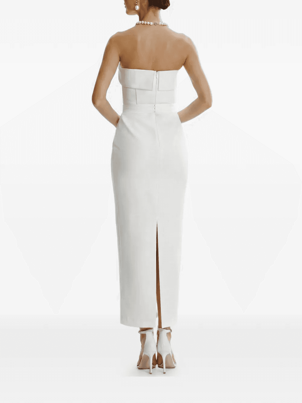 strapless back slit dress - Image 1