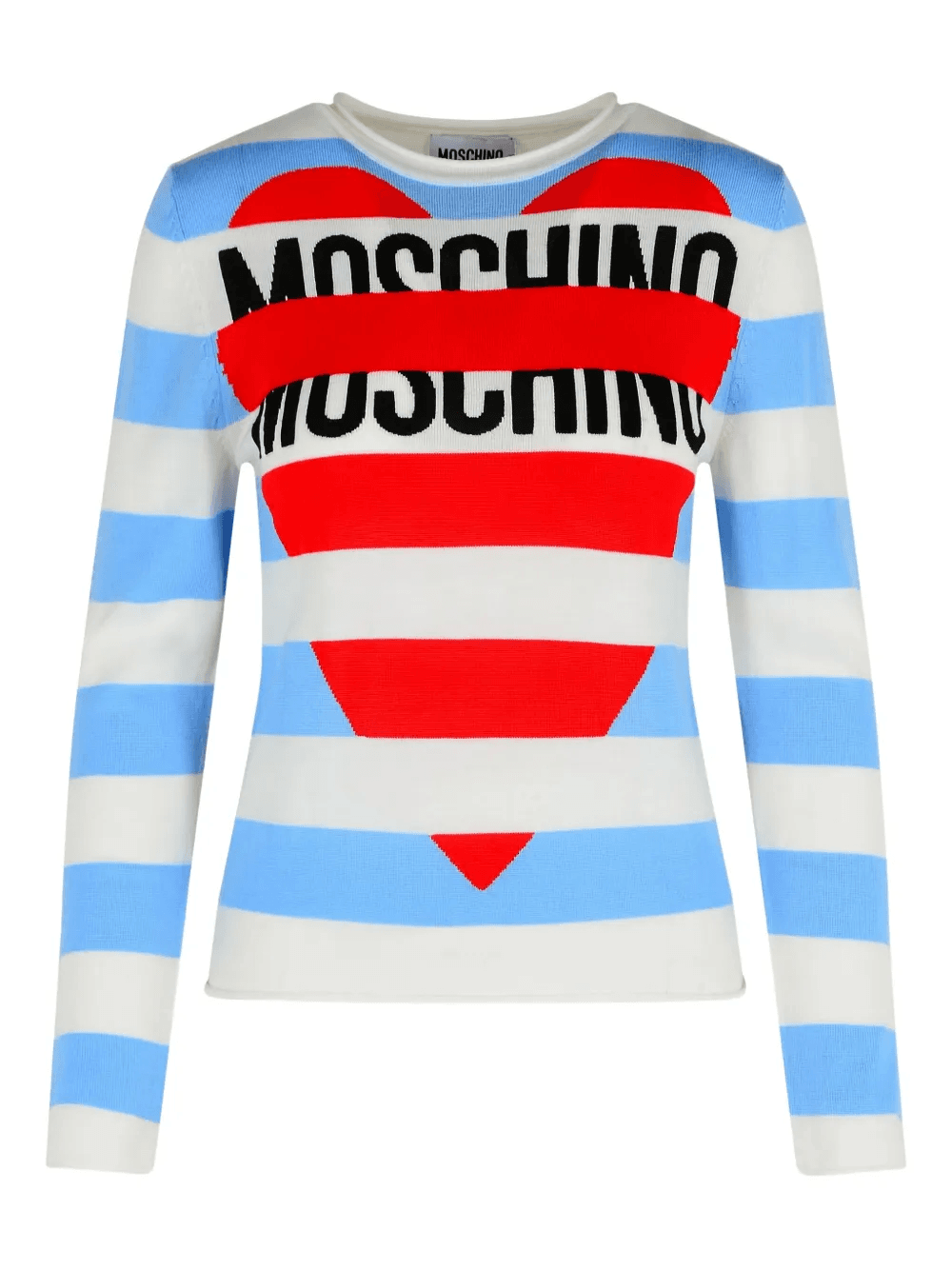 heart-logo striped sweater - Image 1