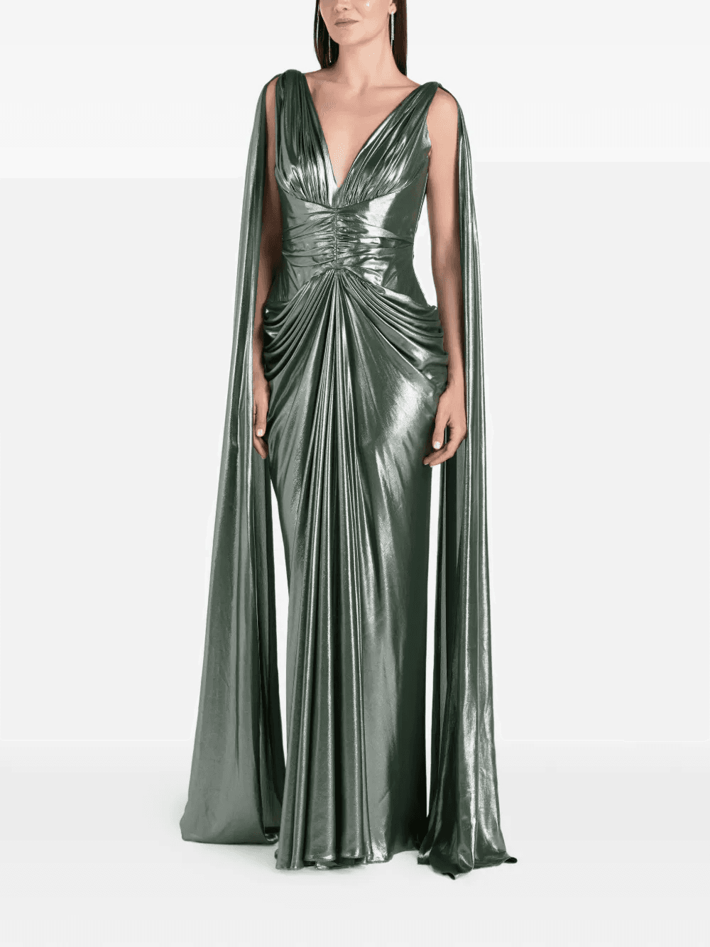 Layla draped cape maxi dress - Image 1