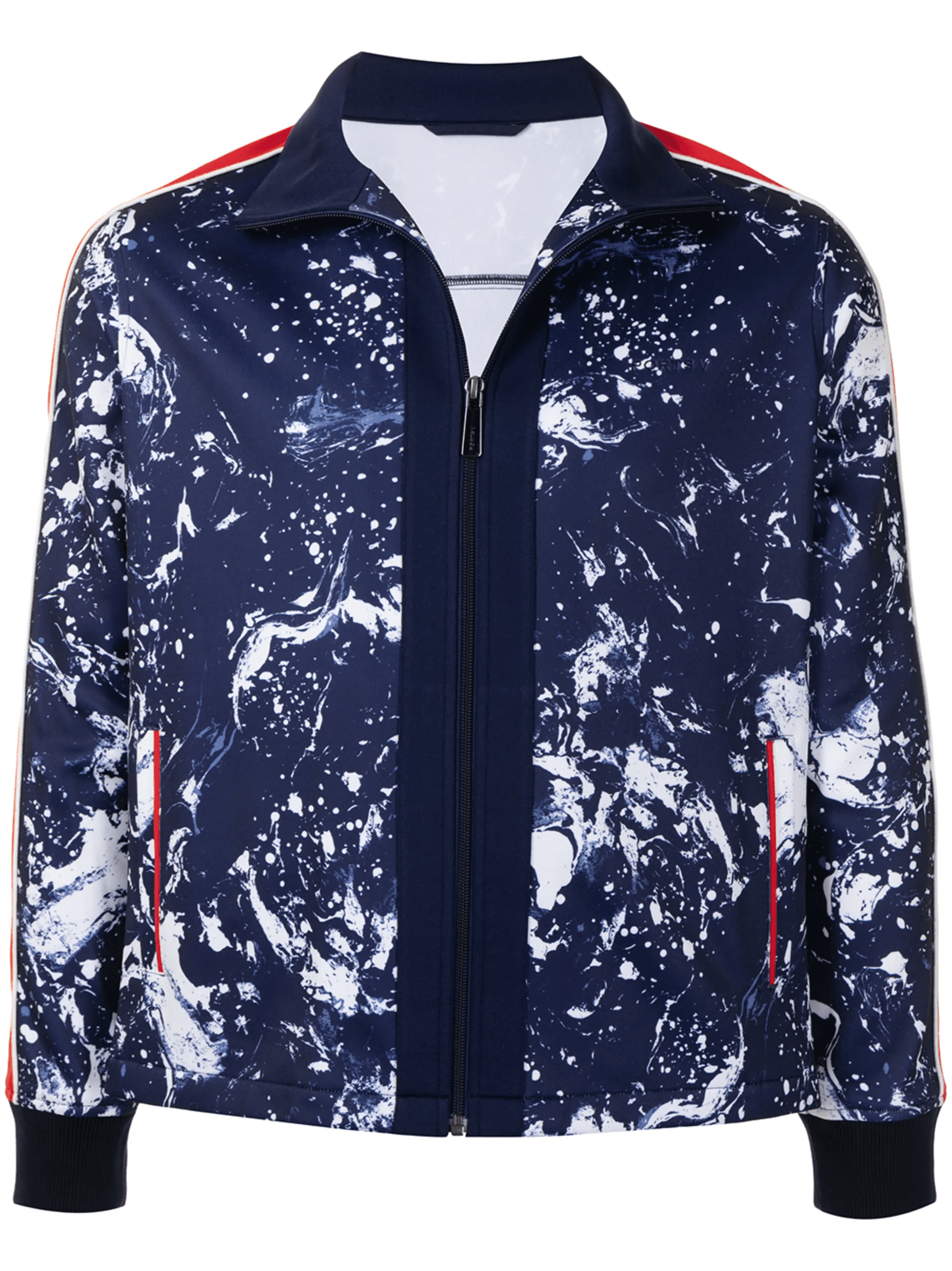 printed zip-up track jacket - Image 1