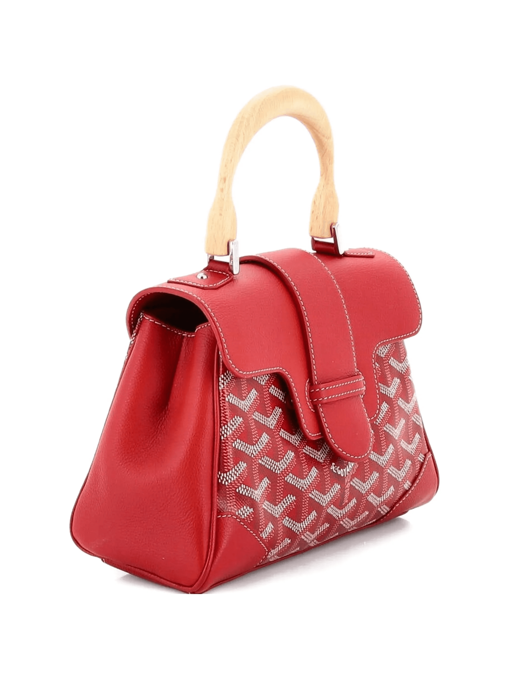 Saigon Top Handle Bag Coated Canvas with Leather Mini shoulder bag - Image 1