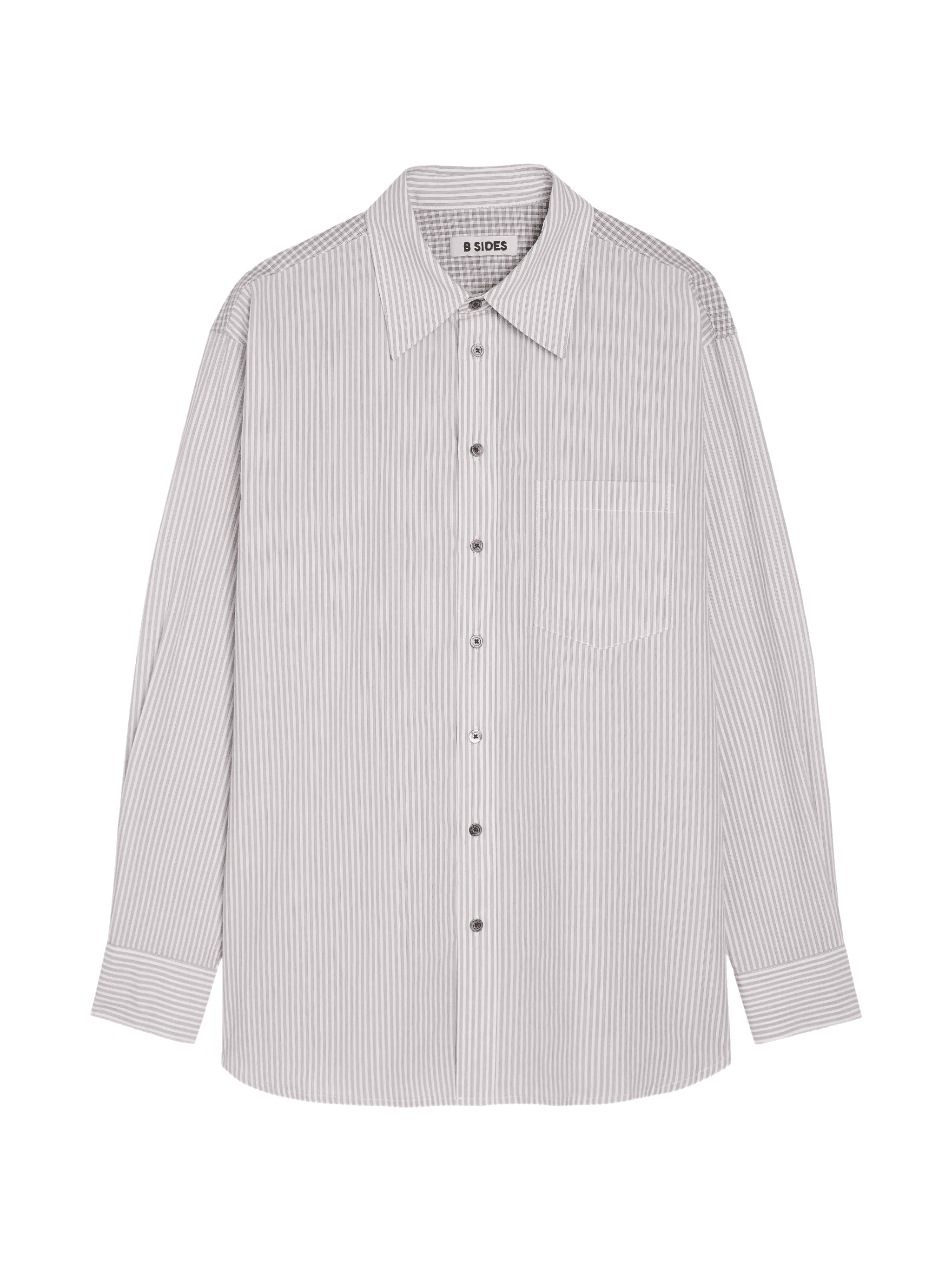 striped chest-pocket shirt - Image 1