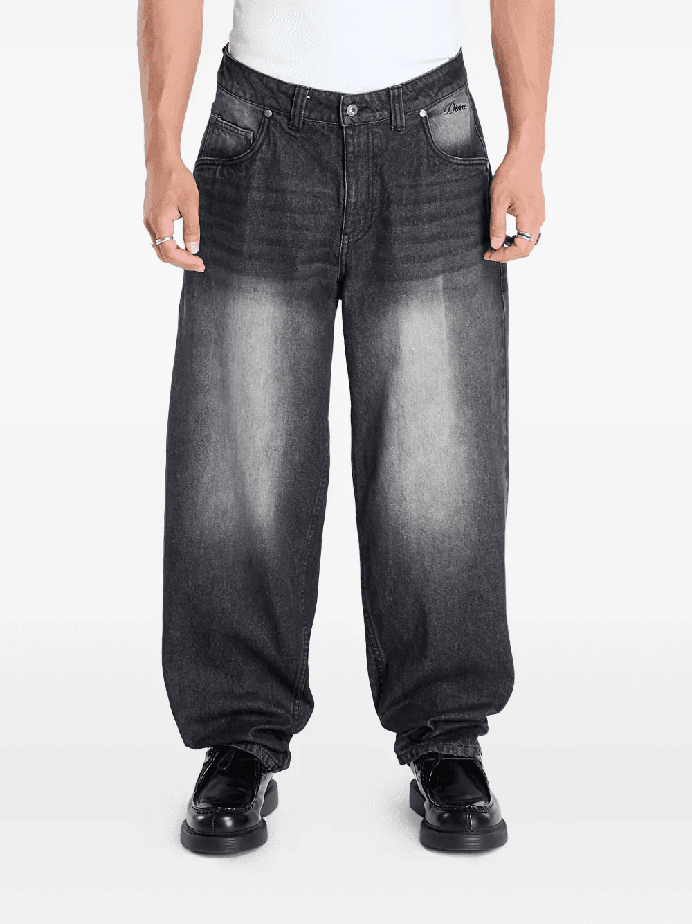 faded-wash jeans - Image 1