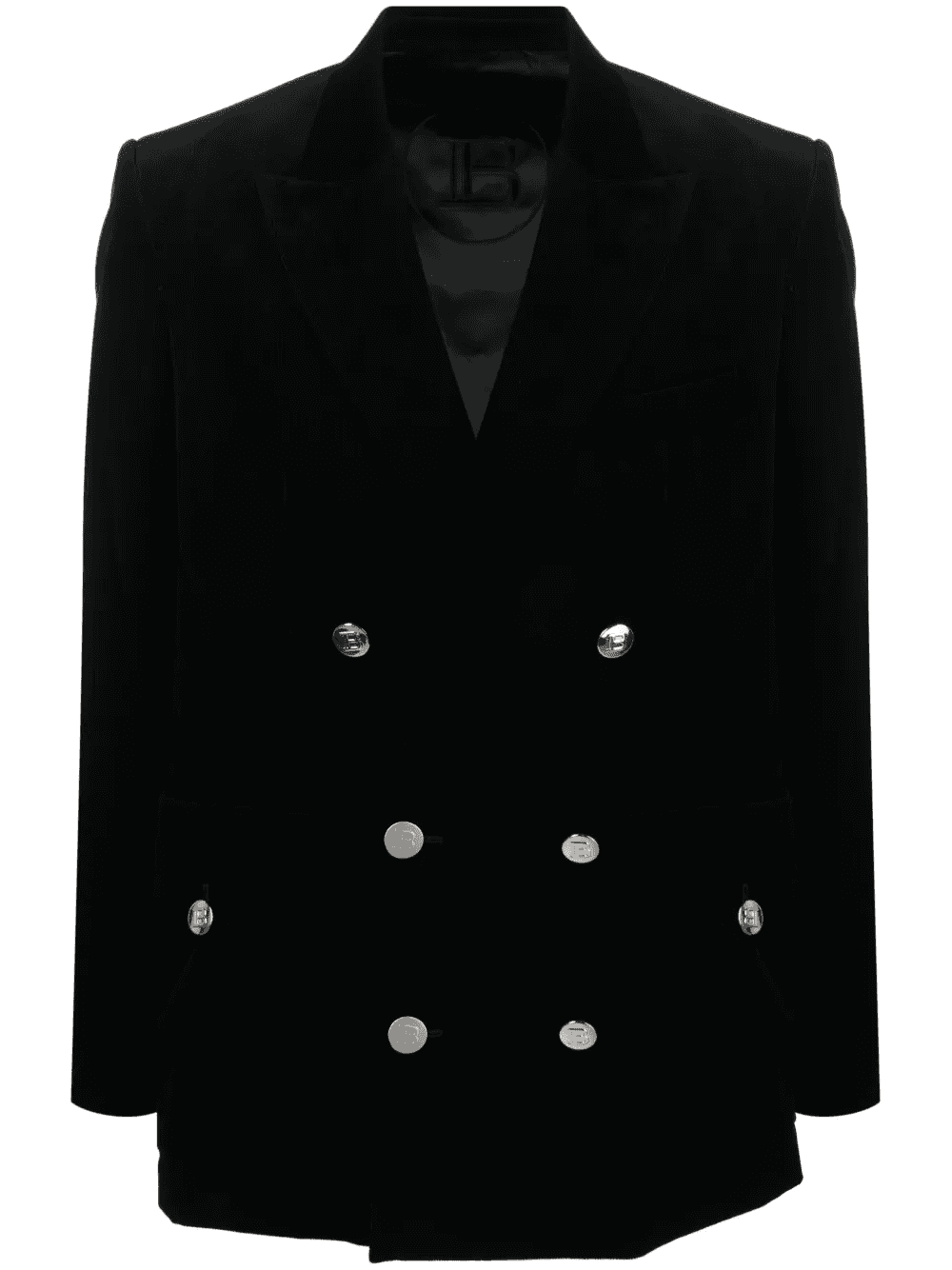 double-breasted corduroy blazer - Image 1