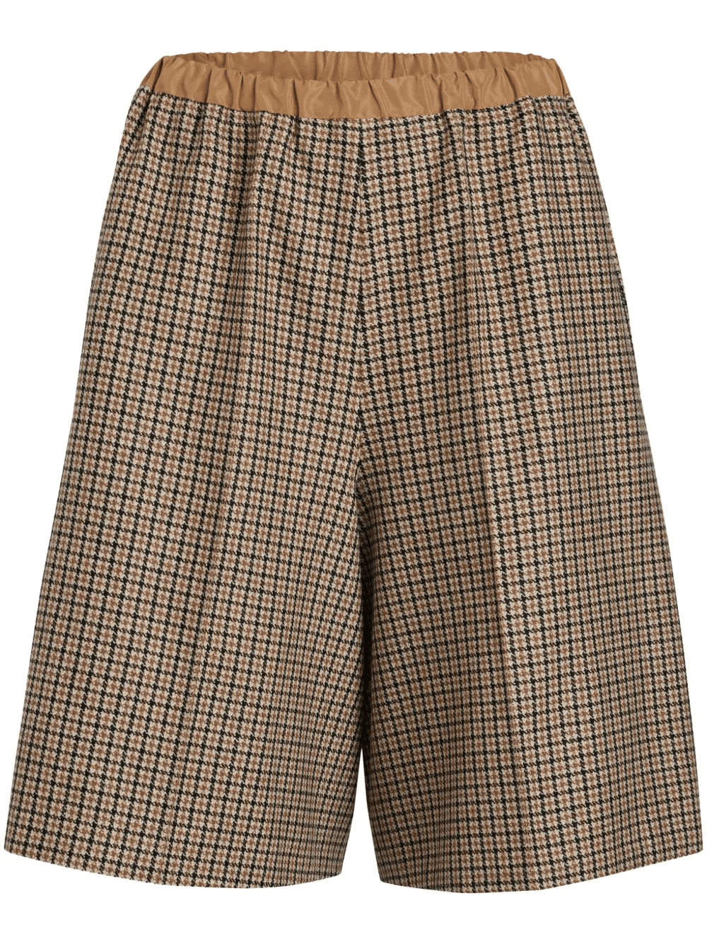 houndstooth-pattern longline shorts - Image 1