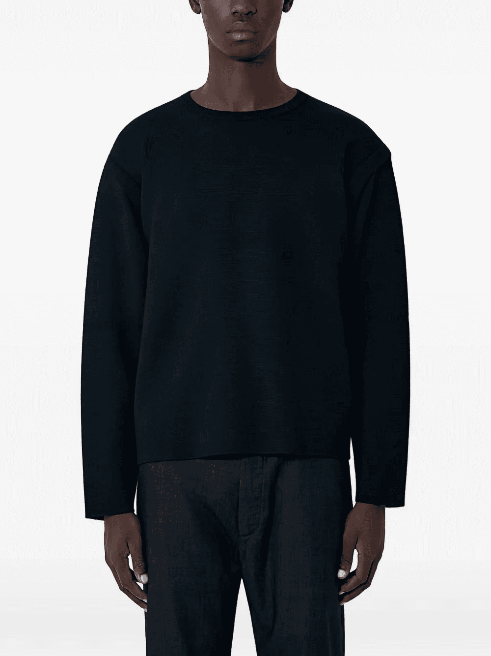 crew-neck long-sleeve sweater - Image 1