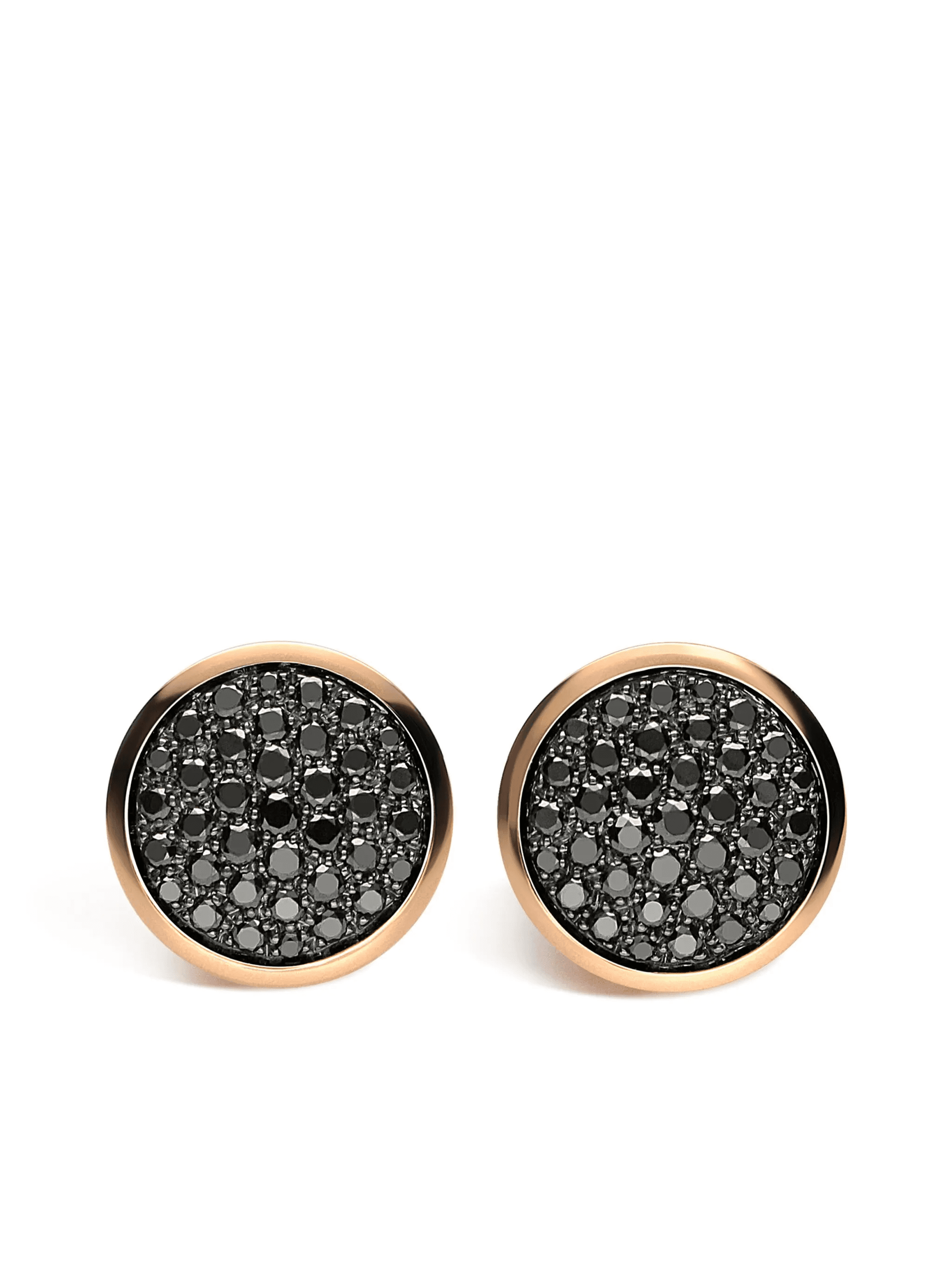 18kt rose gold diamond stud earrings - Image 1