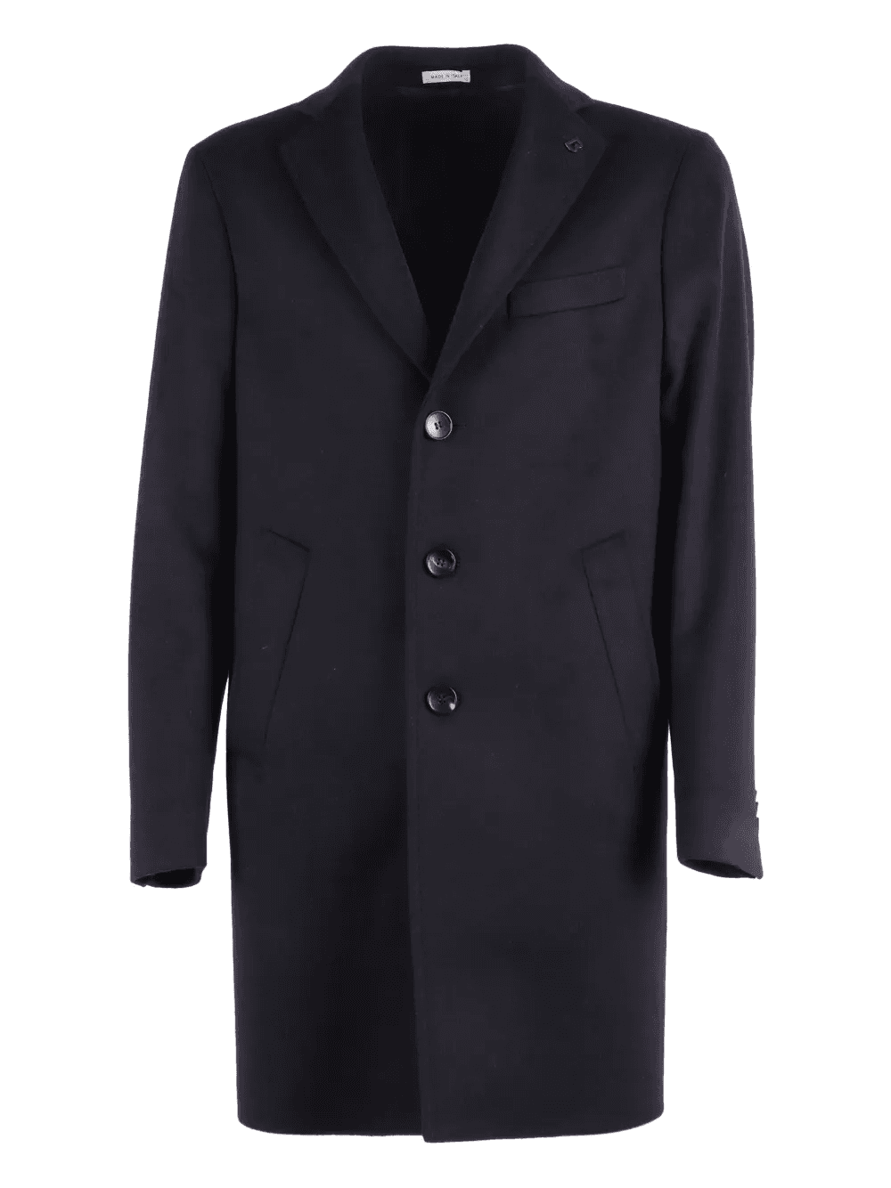 three-button wool coat - Image 1