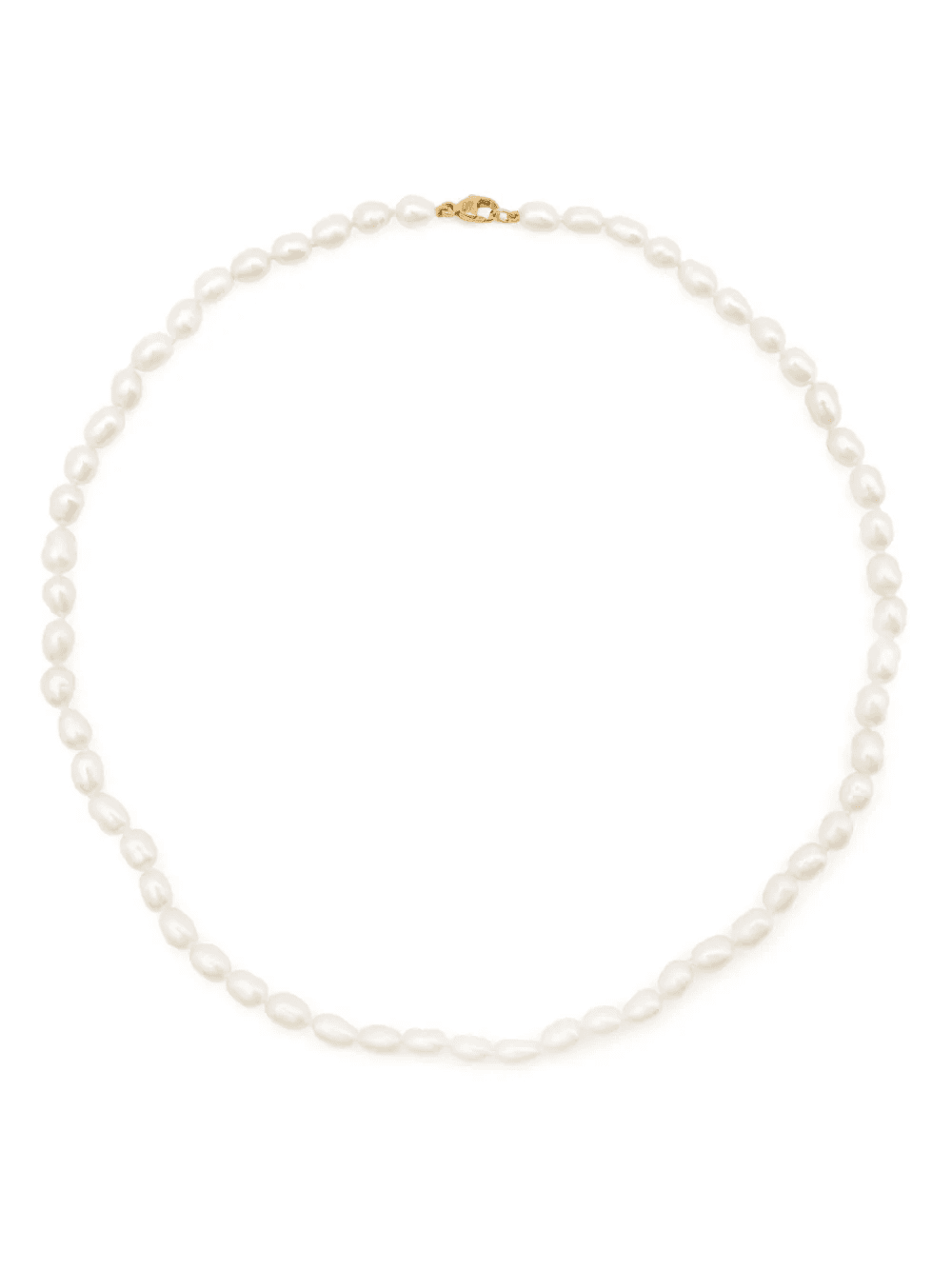 14kt yellow gold Chunky Seed pearl necklace - Image 1