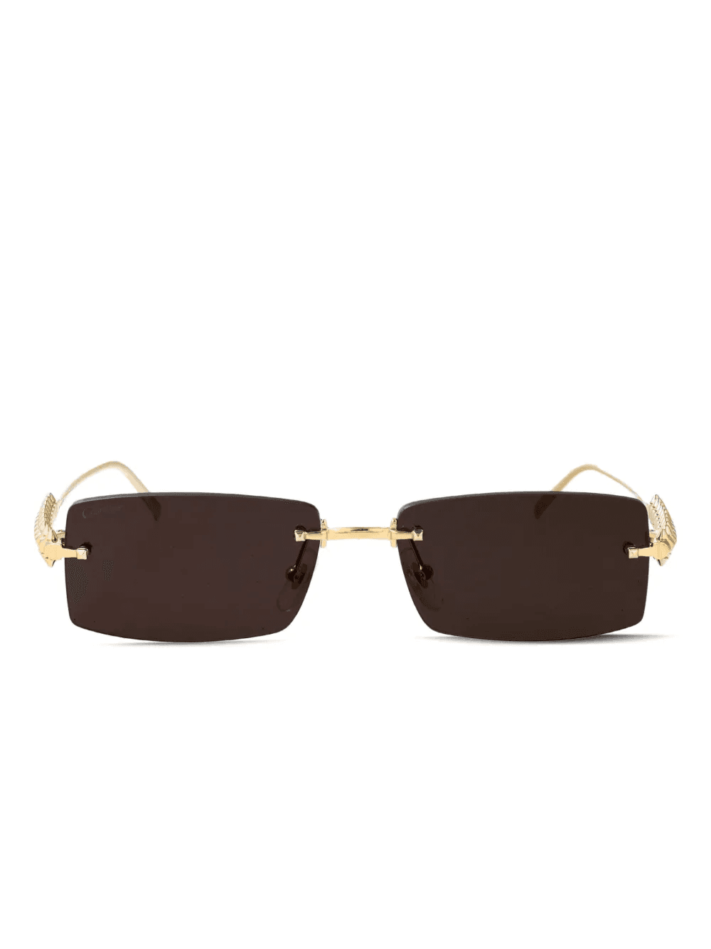 studded rectangle-frame sunglasses - Image 1