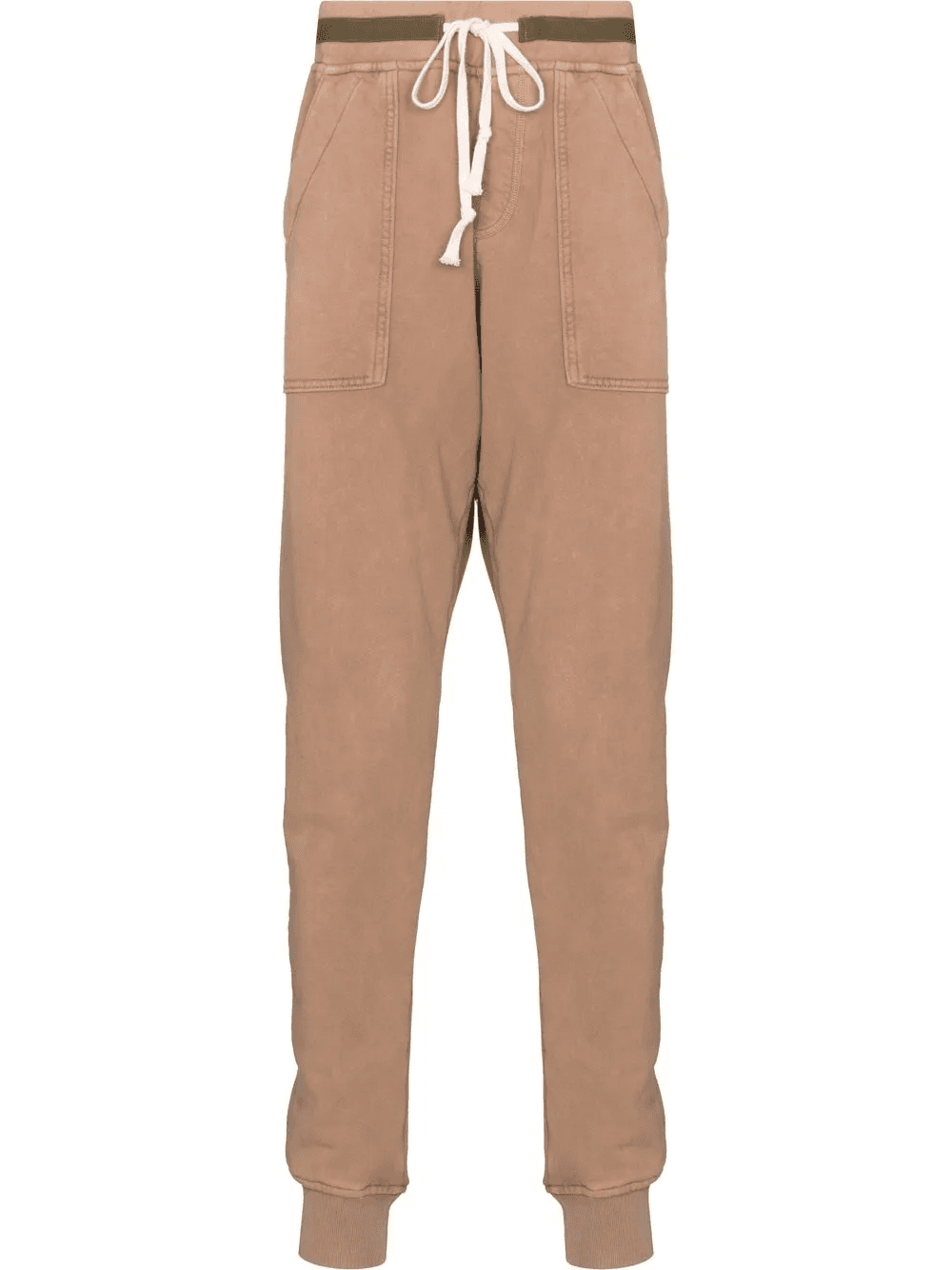 drawstring cotton track pants - Image 1