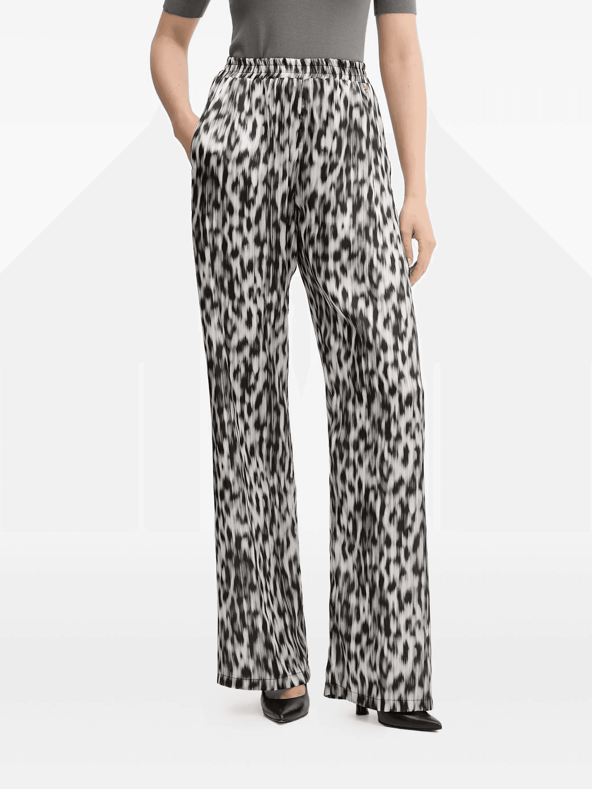 animal-print trousers - Image 1