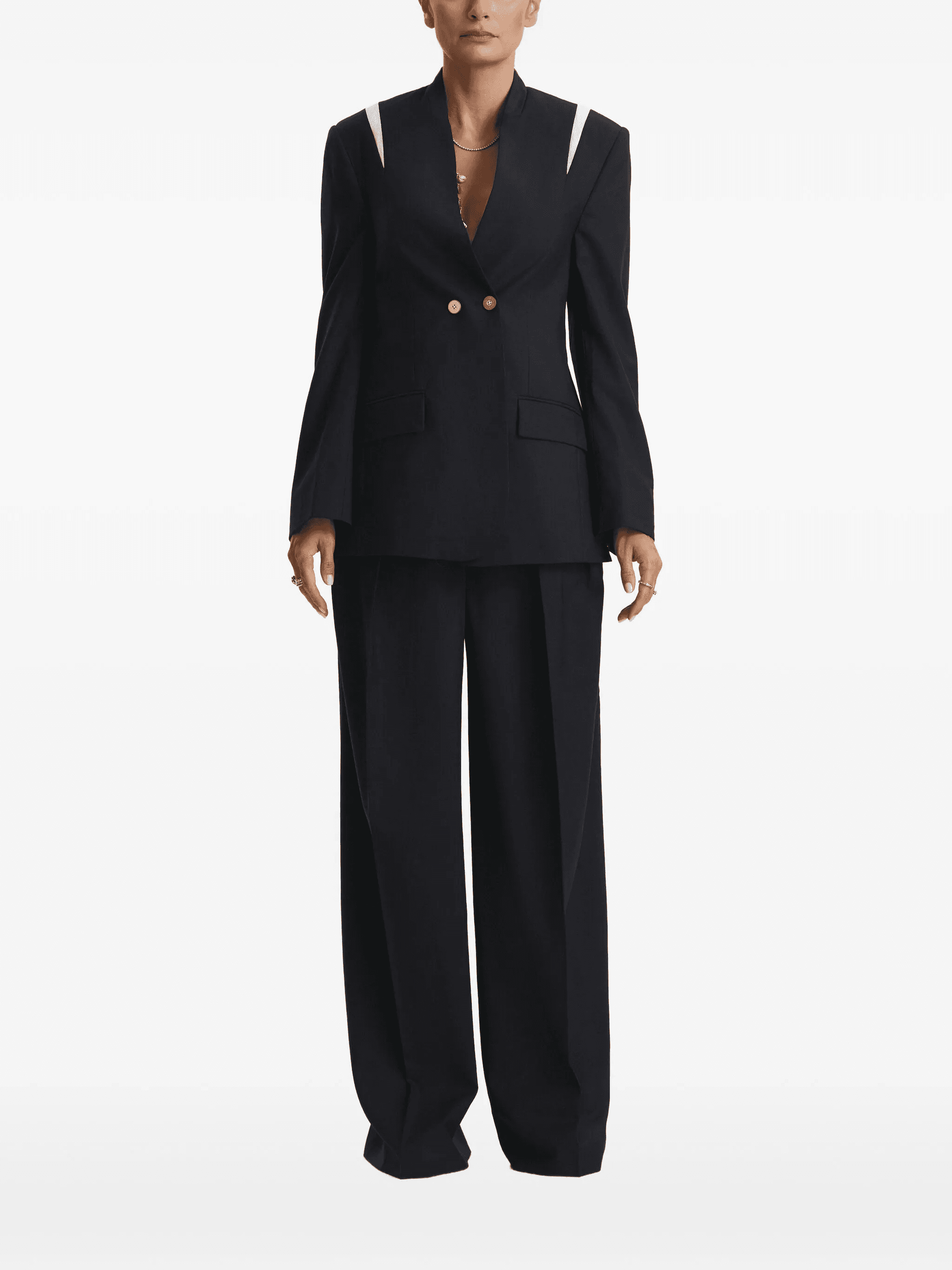 double-breasted fitted jacket - Image 1