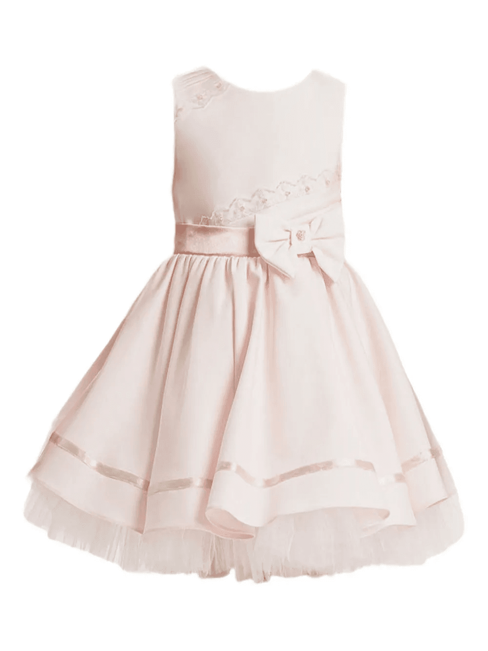 bow-embellished layered dress - Image 1