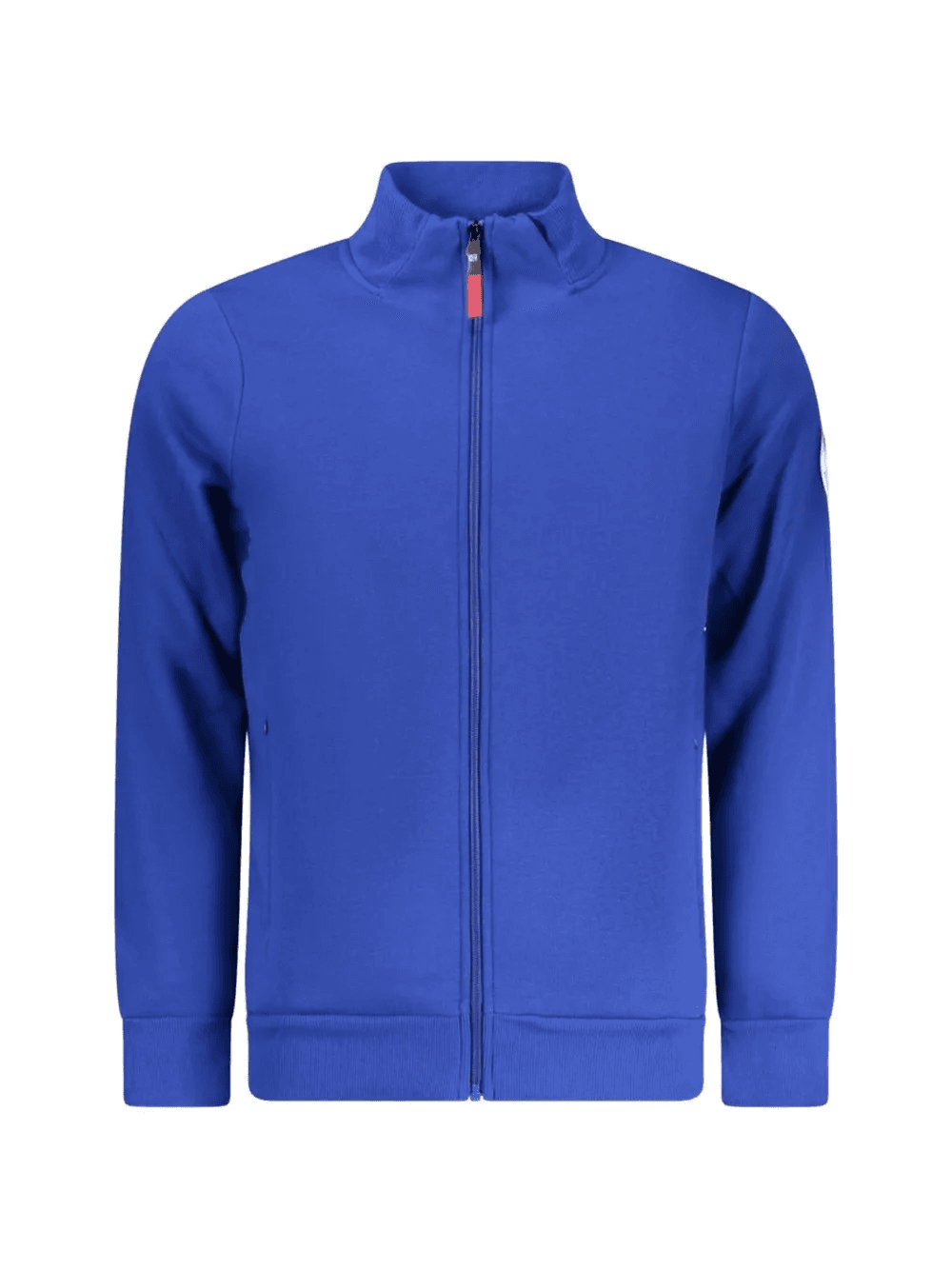 logo-patch zip-up sweater - Image 1