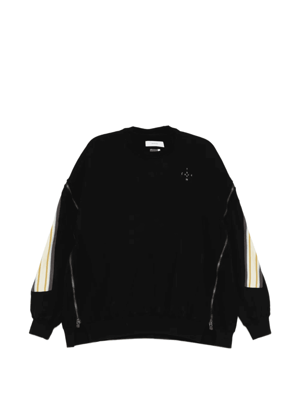 zipped layered sweatshirt - Image 1