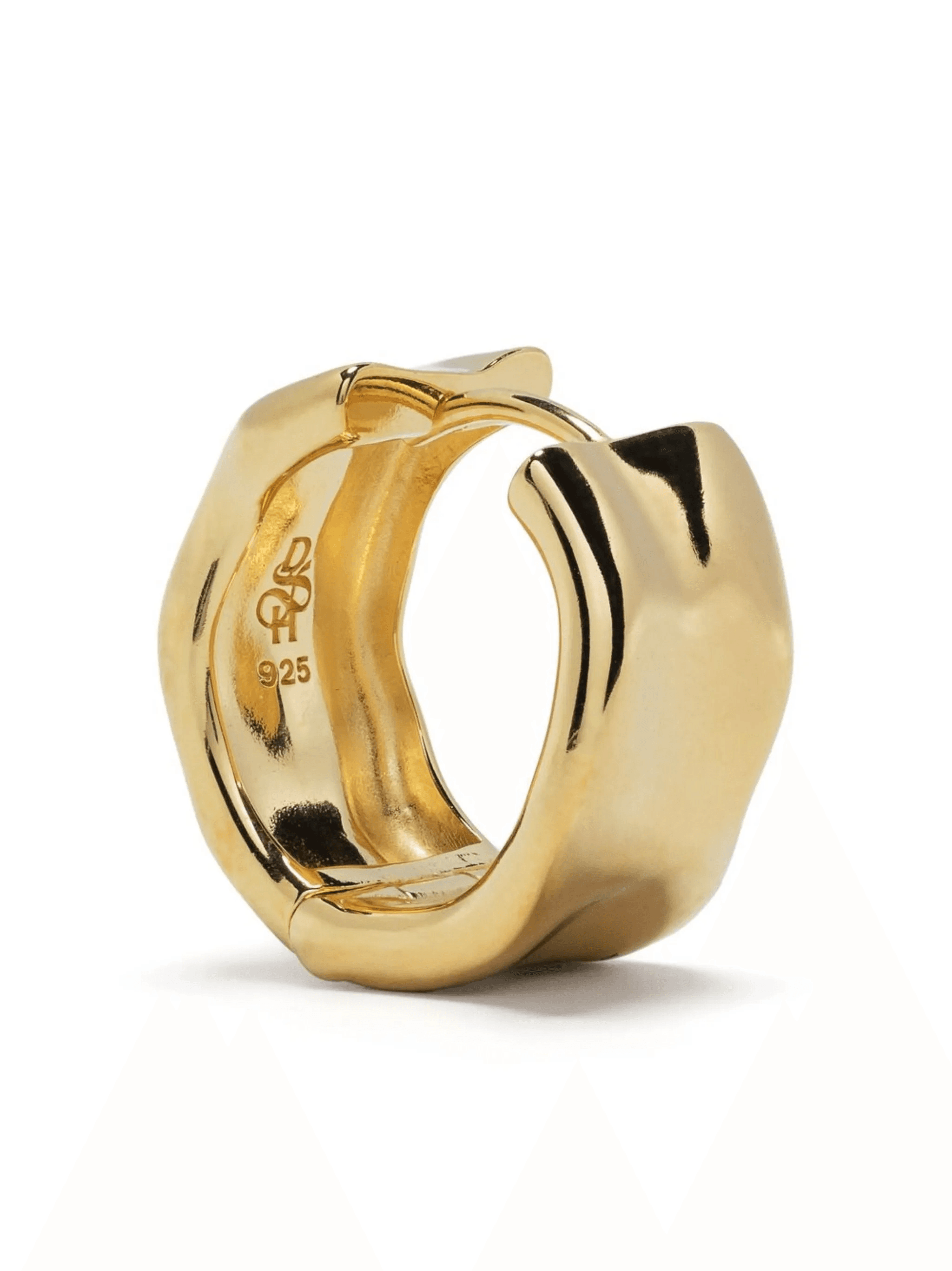 chunky hinged hoop earring - Image 1