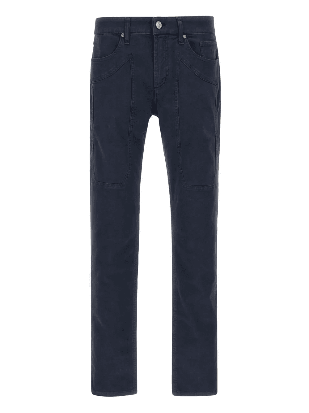 John five-pockets logo-patch trousers - Image 1