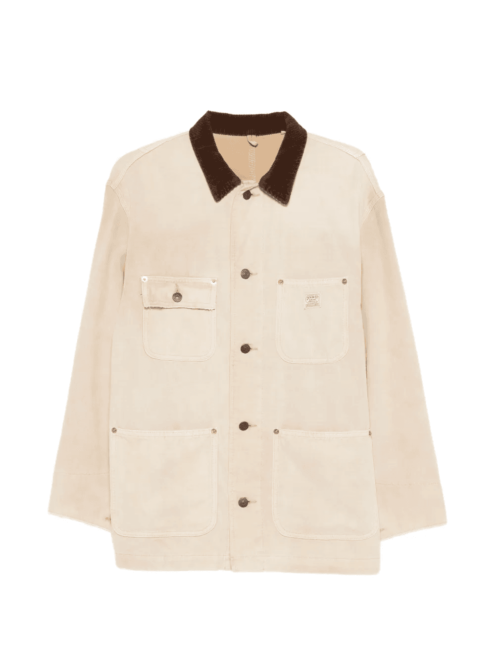 corduroy collared jacket - Image 1