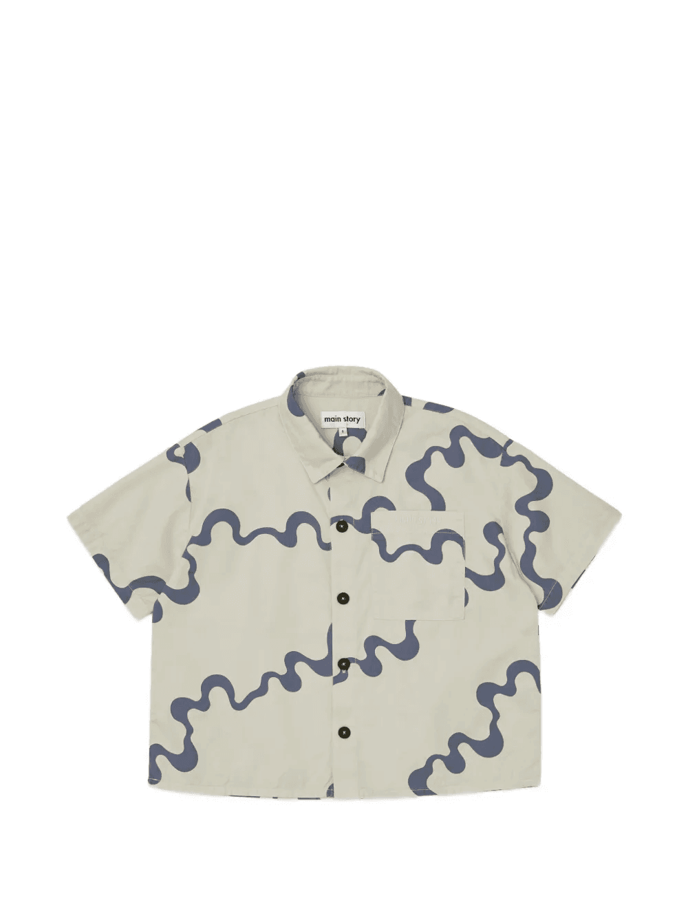 abstract-print short-sleeve shirt - Image 1