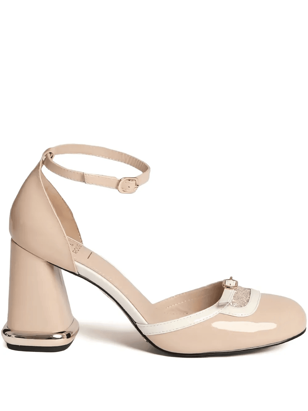85mm Nani ankle-strap block-heel pumps - Image 1