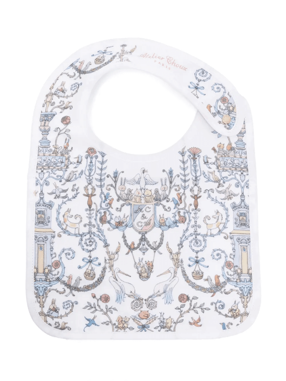 graphic-print organic cotton bib - Image 1