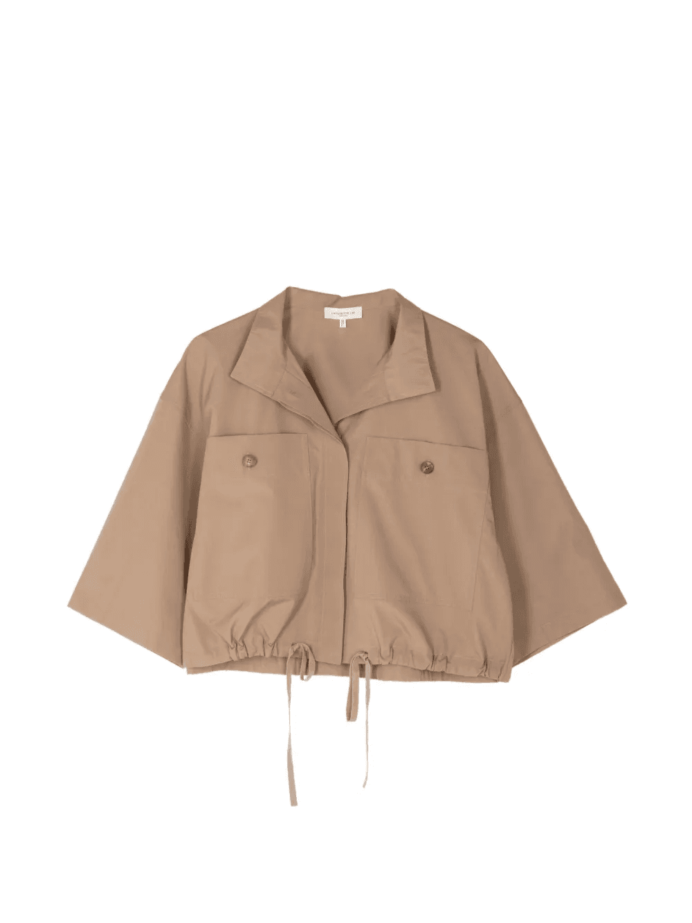 oversized short-sleeve jacket - Image 1