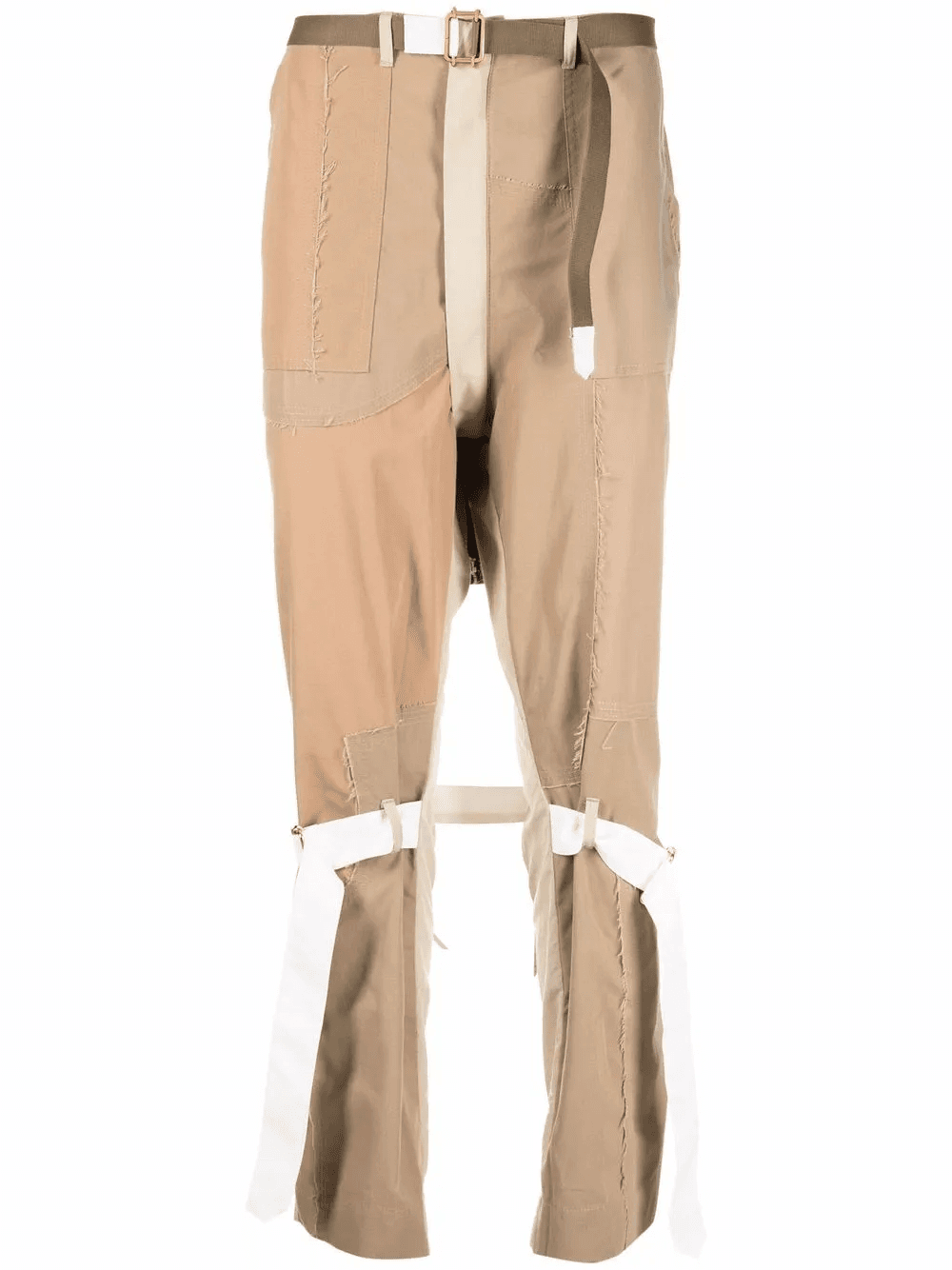 straight-leg panelled trousers - Image 1