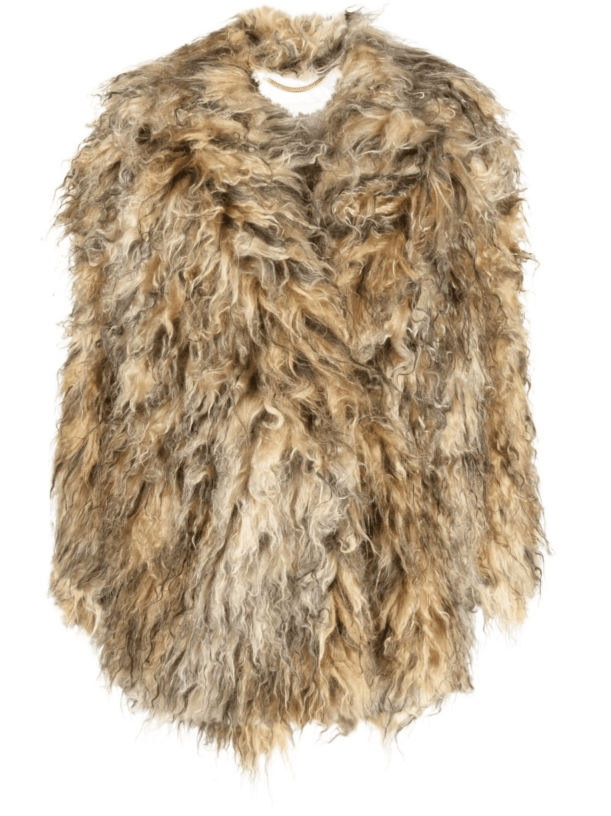 faux-fur oversize coat - Image 1