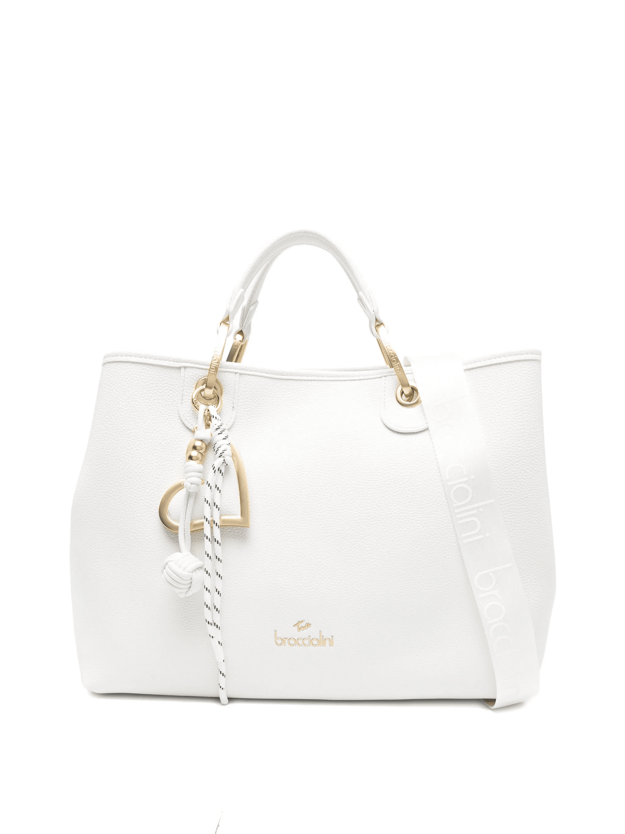 Beth heart-charm tote bag - Image 1