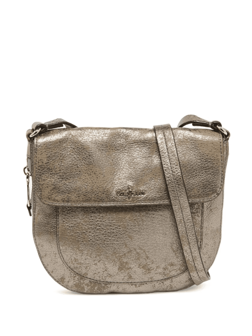leather flap shoulder bag - Image 1