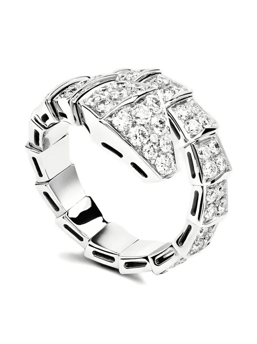 18K white gold Serpenti Viper ring - Image 1