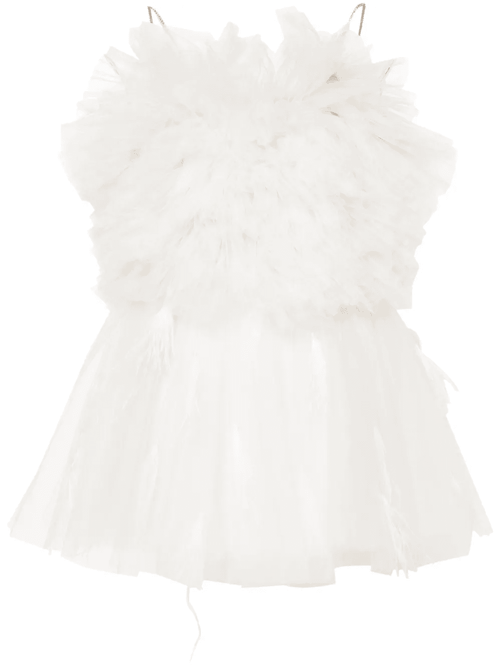 round-neck ruffled minidress - Image 1