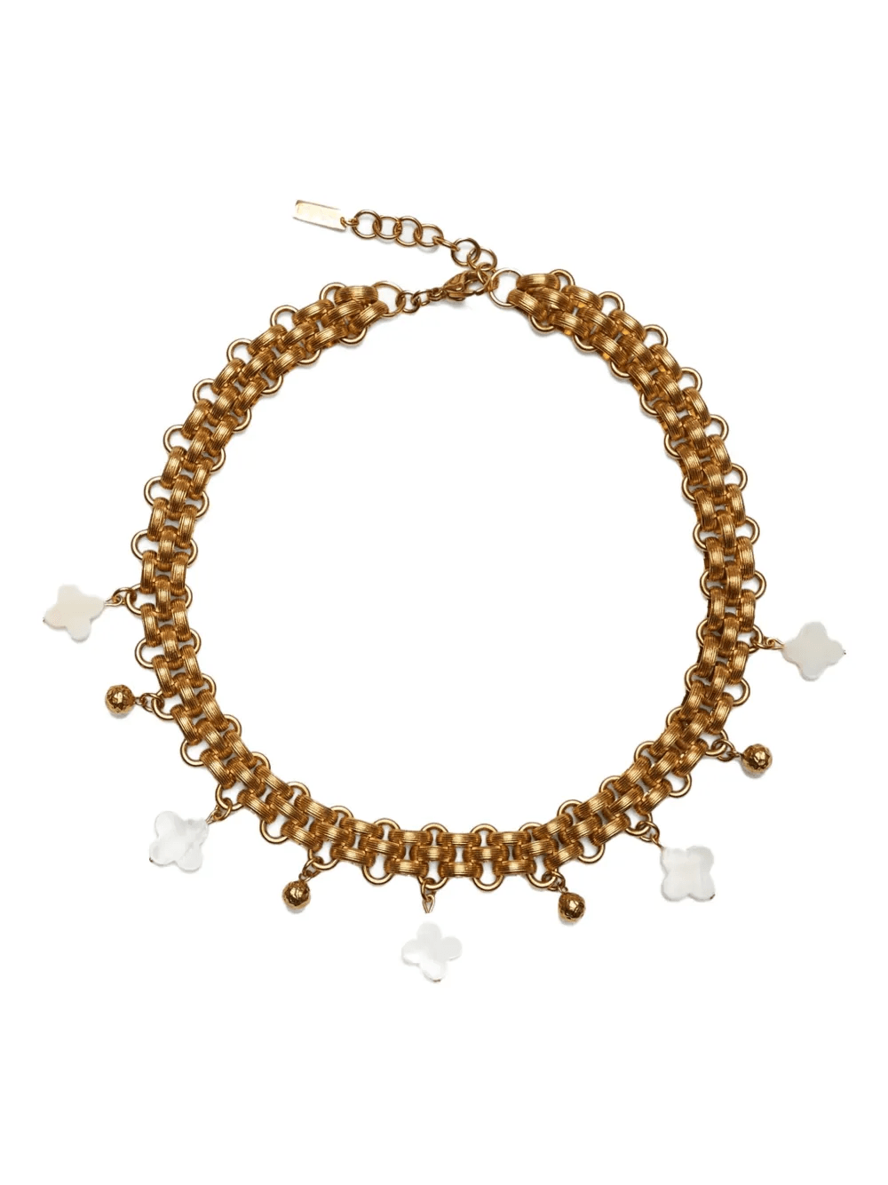 Mia clover-embellished chain necklace - Image 1