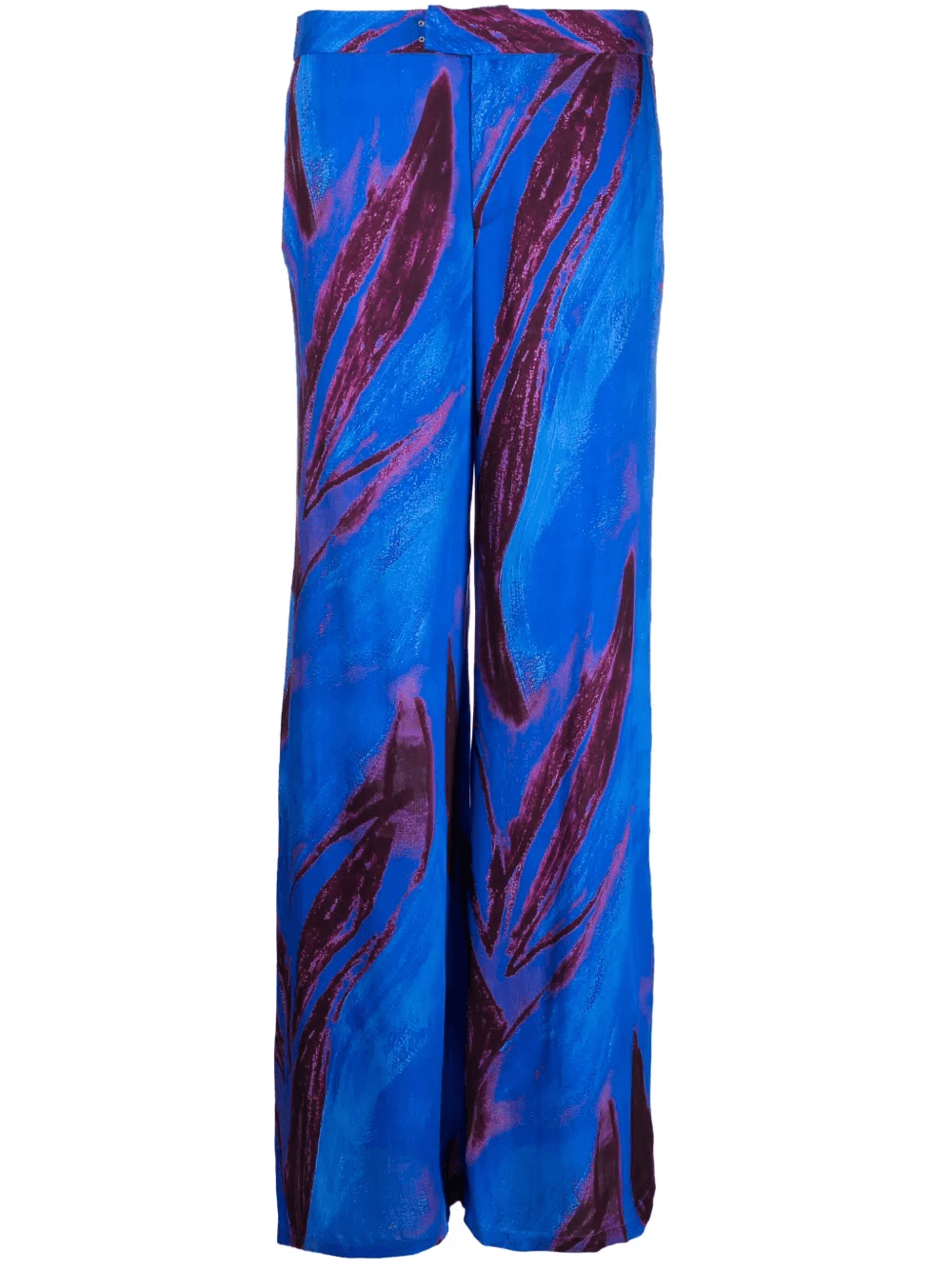 abstract-print wide-leg trousers - Image 1