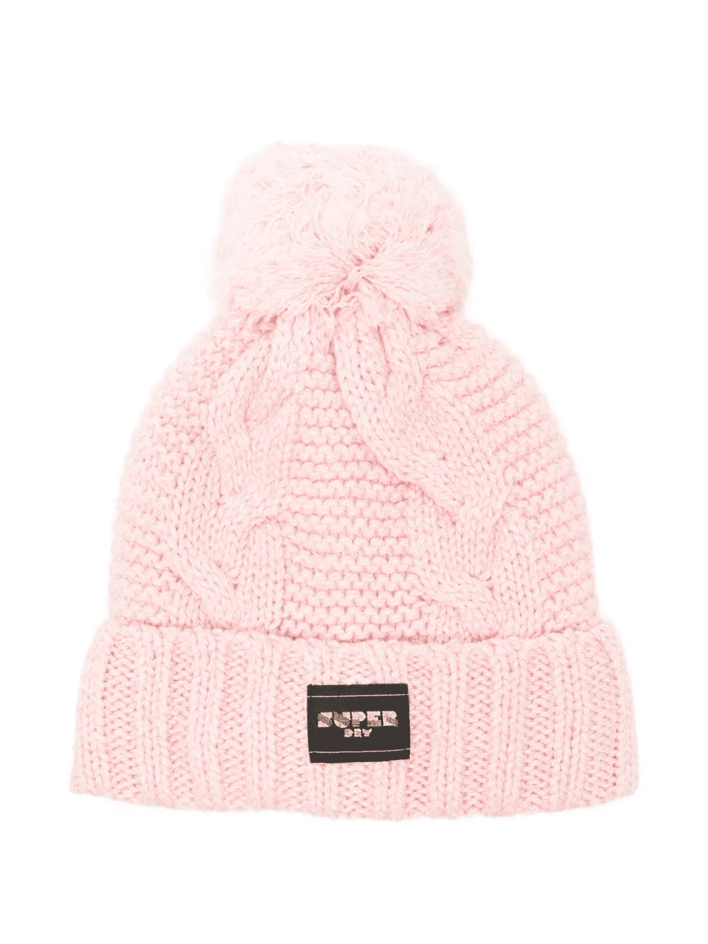 pom-pom cable-knit beanie - Image 1