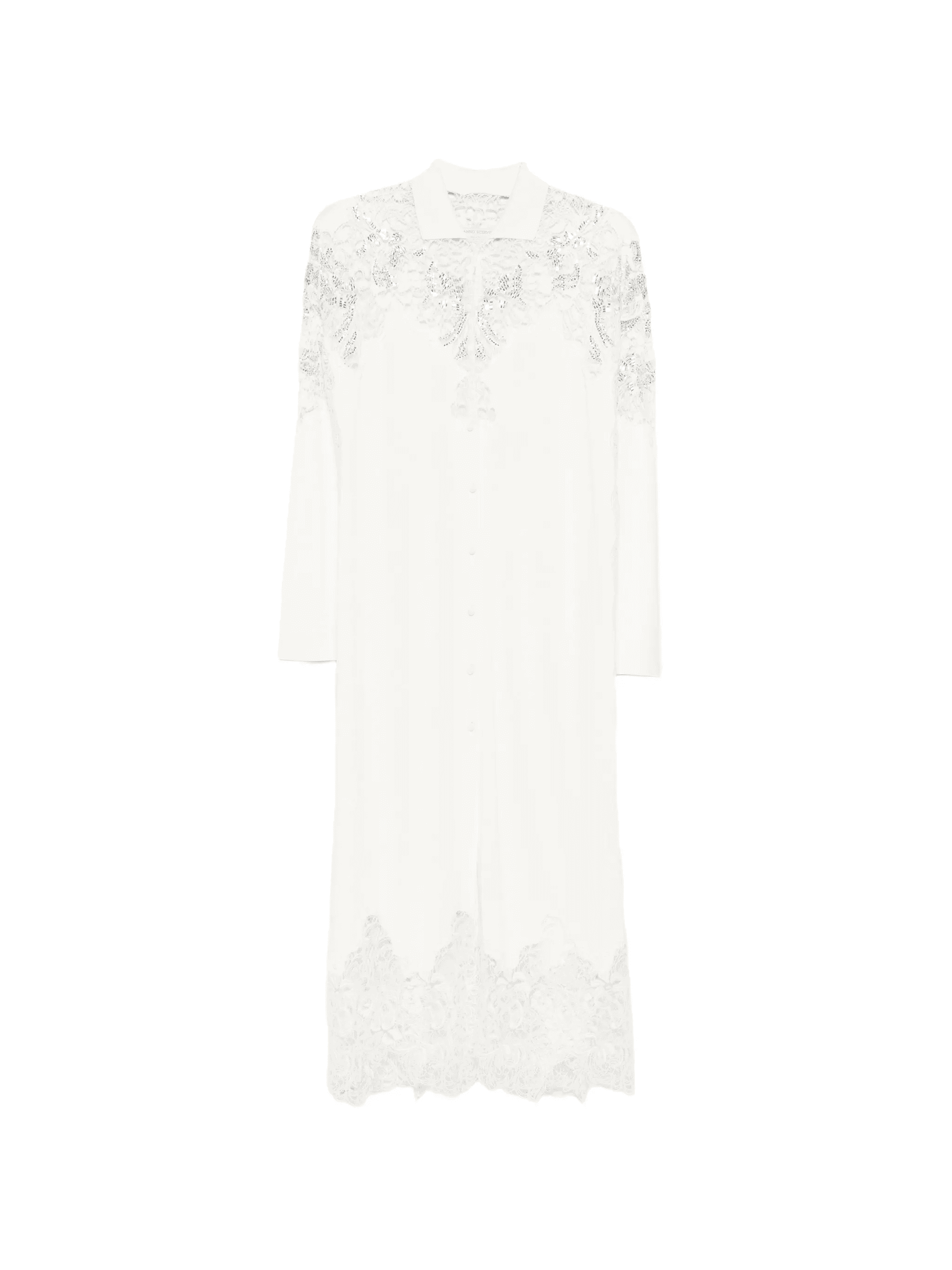 lace-detail midi dress - Image 1