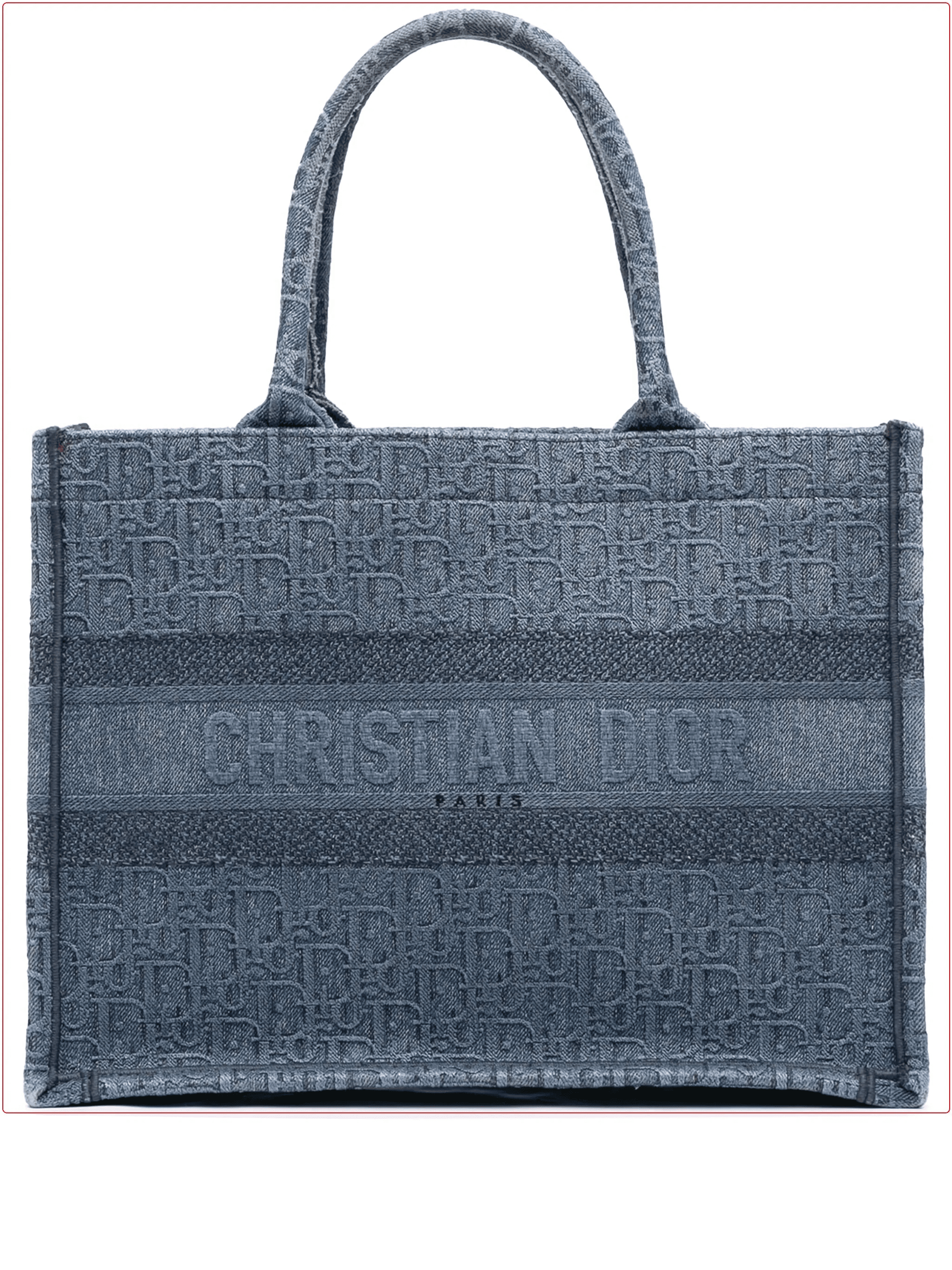 2019 Medium Oblique Denim Book tote bag - Image 1