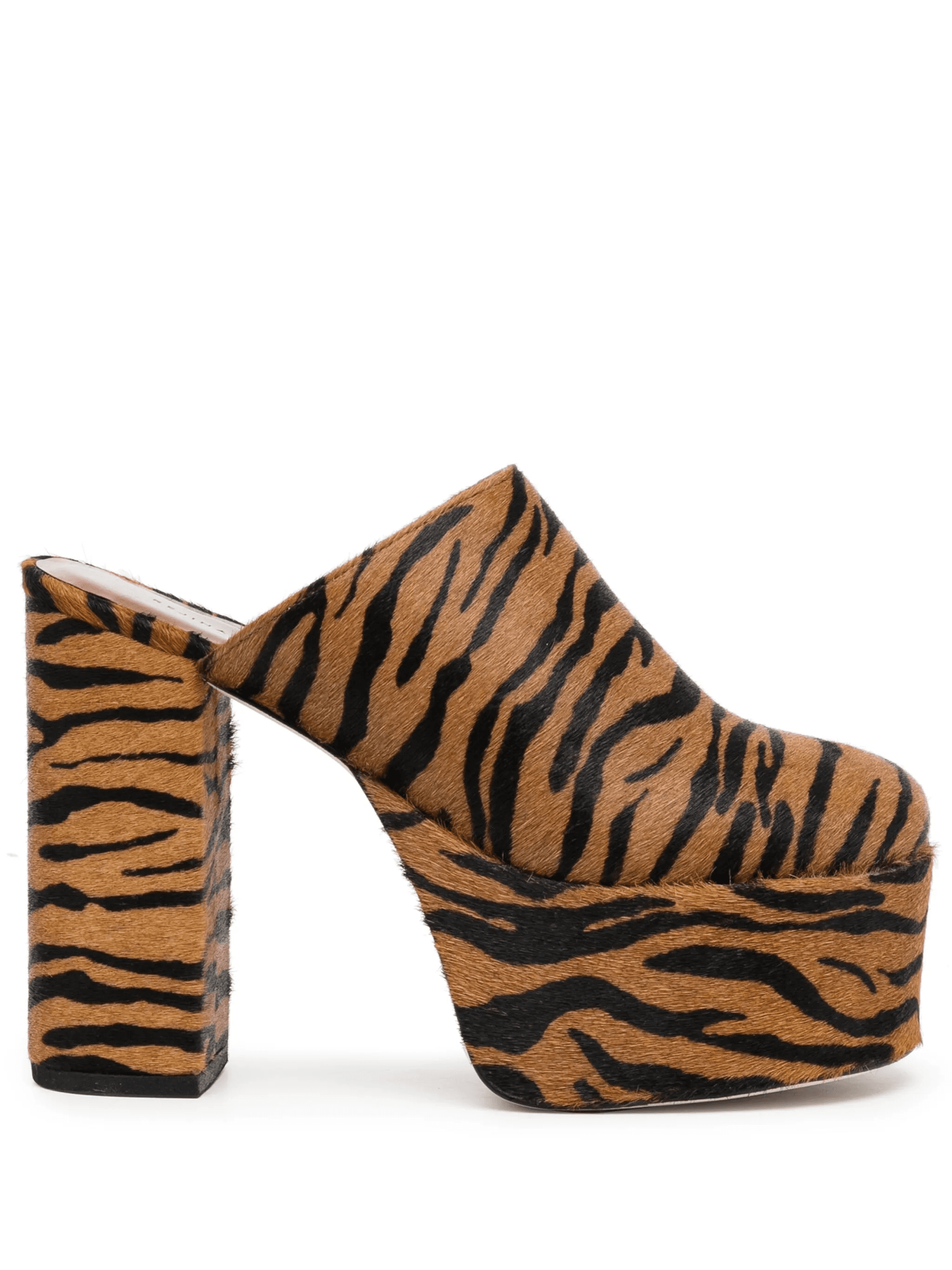 Polly animal-print platform mules - Image 1