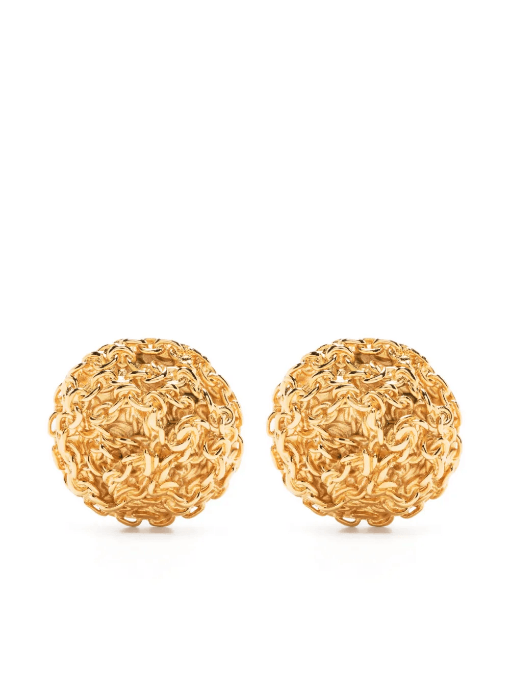 Chain-in textured earrings - Image 1