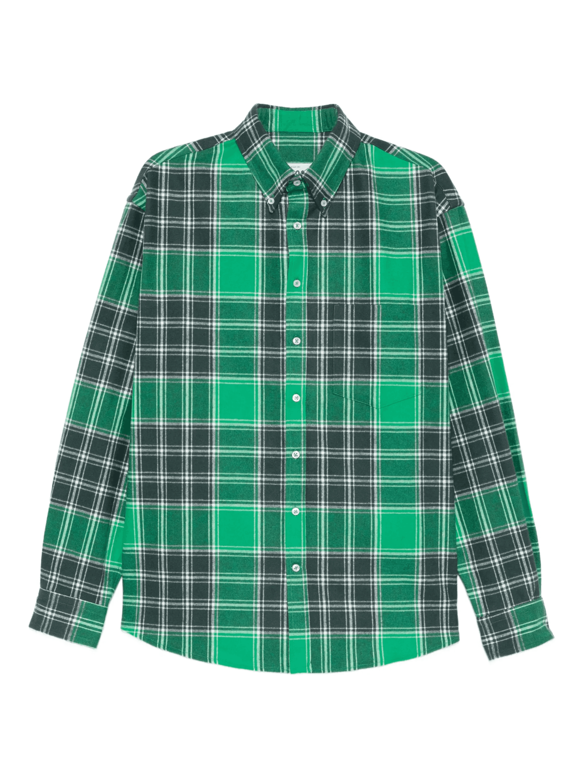 plaid-pattern pocket shirt - Image 1