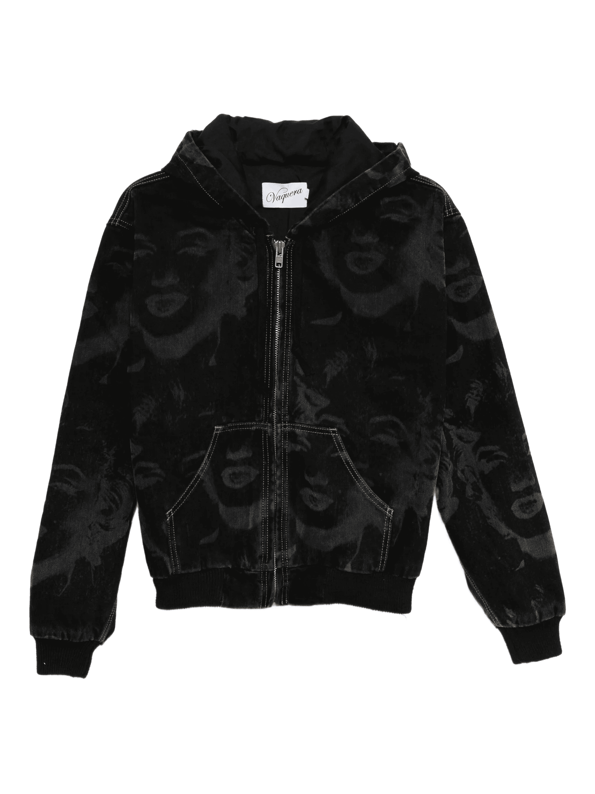 printed hooded jacket - Image 1