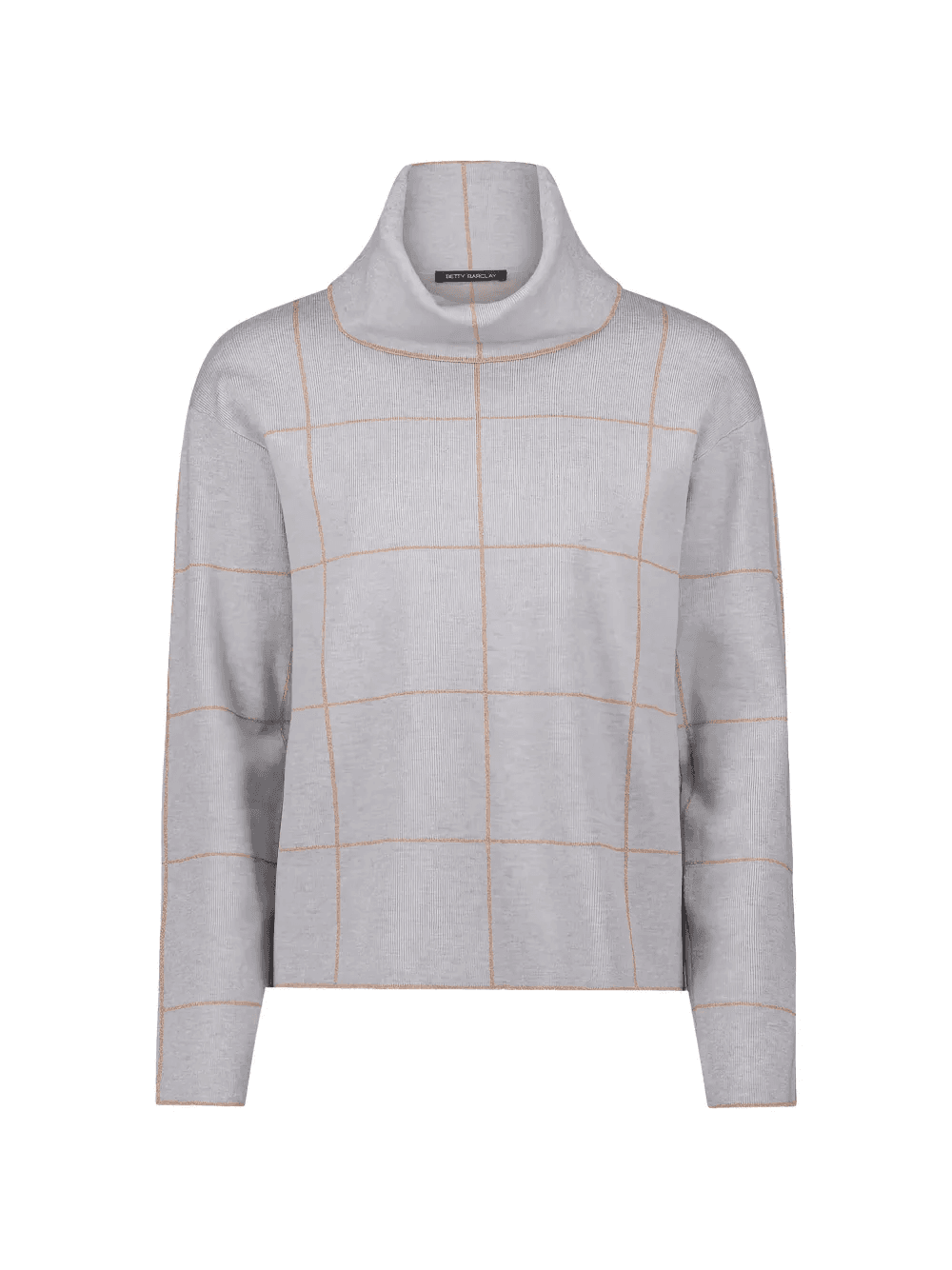 check roll-neck sweater - Image 1