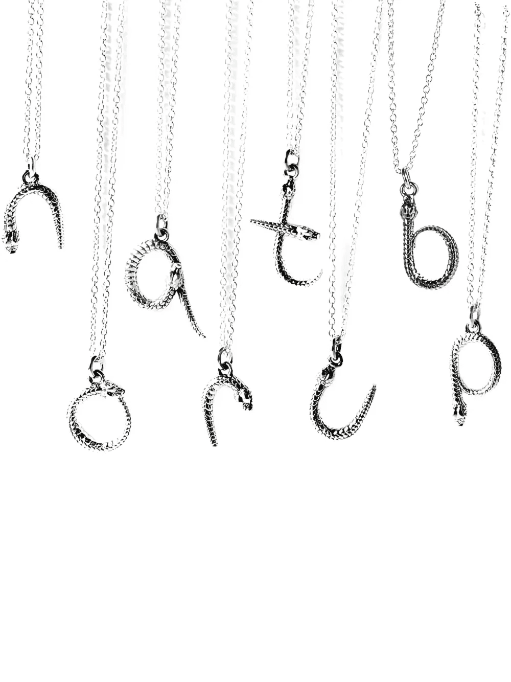sterling silver Alias Letter Mamba necklace - Image 1