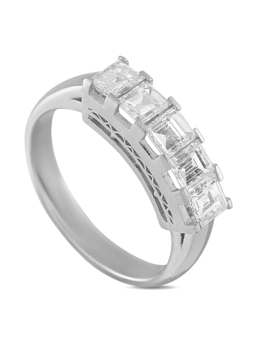 platinum diamond ring - Image 1