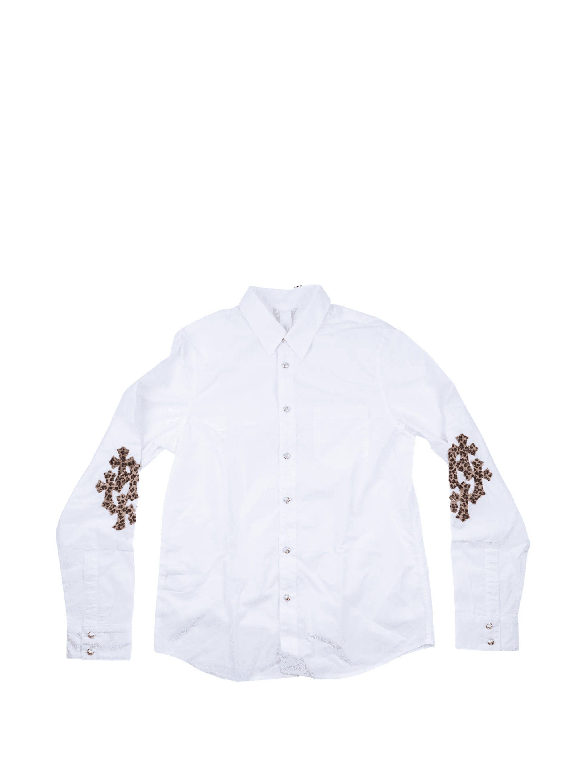 cross-embroidered shirt - Image 1