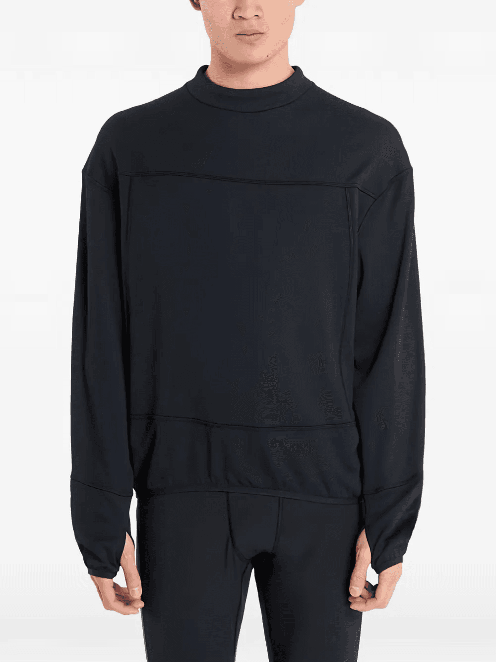 crew-neck long-sleeved performance sweatshirt - Image 1