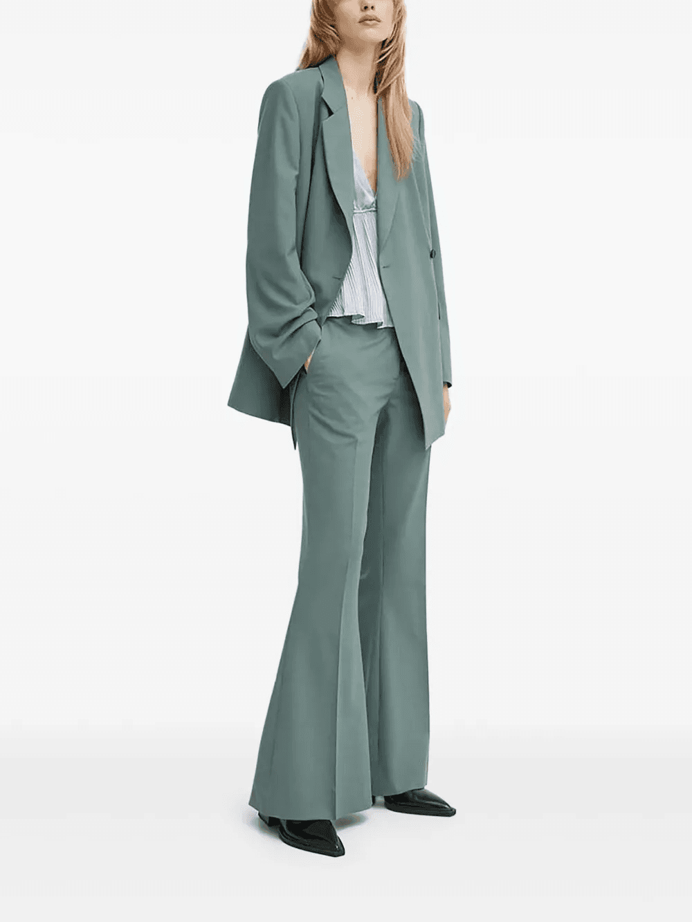 Veira flared pocket-detail trousers - Image 1